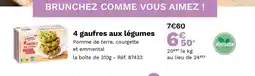Picard 4 gaufres aux légumes offre