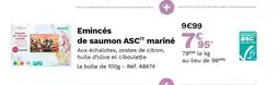 Picard Emincés de saumon ASC mariné offre