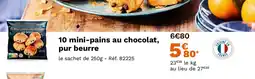 Picard 10 mini-pains au chocolat, pur beurre offre