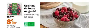 Picard Cocktail de fruits rouges bio offre