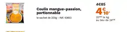 Picard Coulis mangue-passion, portionnable offre