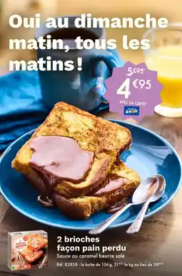 Picard 2 brioches façon pain perdu offre