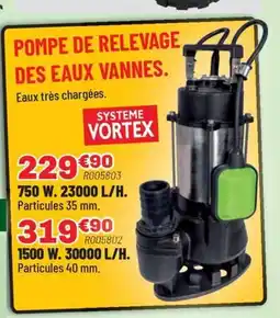 Brico Pro Pompe de relevage des eaux vannes offre