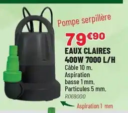 Brico Pro Eaux claires 400w 7000 l/h offre