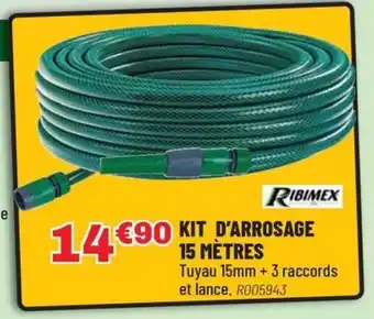 Brico Pro RIBIMEX Kit d'arrosage 15 mètres offre