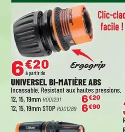 Brico Pro Universel bi-matière abs offre