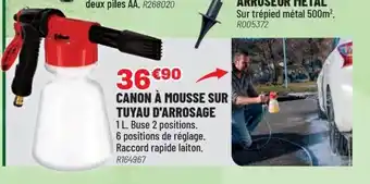 Brico Pro Canon à mousse sur tuyau d'arrosage offre
