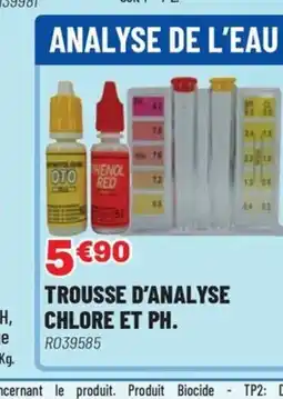 Brico Pro Trousse d'analyse chlore offre