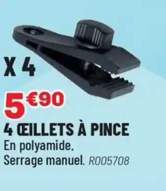 Brico Pro 4 œillets à pince offre