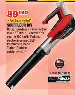 Brico Pro Souffleur 18v offre