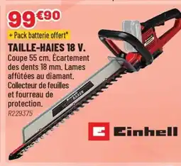 Brico Pro EINHELL Taille-haies 18 v offre