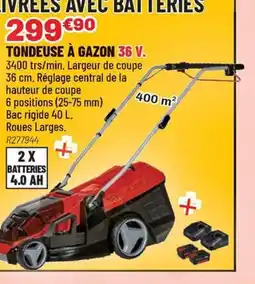 Brico Pro Tondeuse à gazon 36 v offre