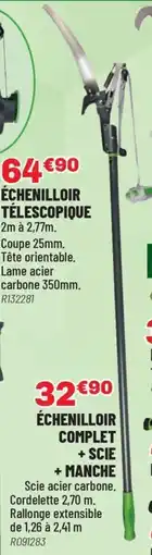 Brico Pro Échenilloir complet + scie + manche offre
