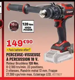 Brico Pro Perceuse-visseuse à percussion 18 v offre