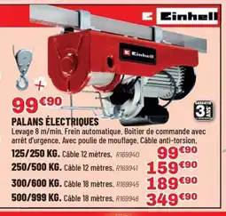 Brico Pro EINHELL Palans électriques offre