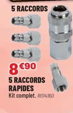 Brico Pro 5 raccords rapides offre
