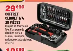 Brico Pro Coffret cliquet 1/4 38 pièces offre