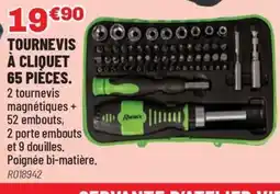Brico Pro Tournevis à cliquet 65 pieces offre