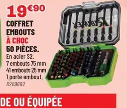 Brico Pro Coffret embouts à choc 50 pièces offre