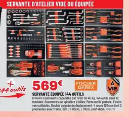 Brico Pro Servante équipée 144 outils offre