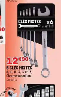 Brico Pro 6 clés à mixtes offre