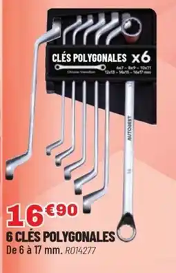 Brico Pro 6 clés polygonales offre