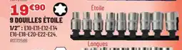 Brico Pro 9 douilles étoile offre