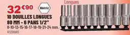 Brico Pro 10 douilles longues offre