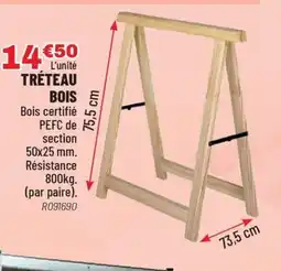 Brico Pro Tréteau bois offre