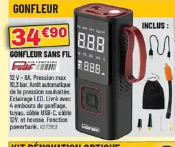 Brico Pro Gonfleur sans fil offre