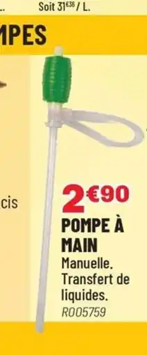 Brico Pro Pompe à main offre