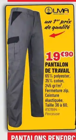 Brico Pro Pantalon de travail offre