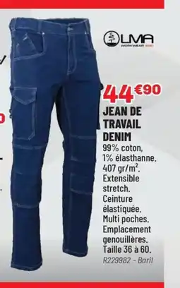 Brico Pro Jean de travail denim offre