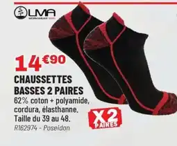Brico Pro LMA Chaussettes basses 2 paires offre