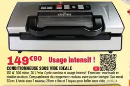 Brico Pro Conditionneuse sous vide idéale offre