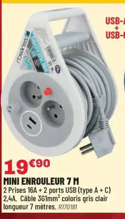 Brico Pro Mini enrouleur 7 m offre