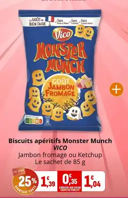 Coccimarket Biscuits apéritifs monster munch vico offre
