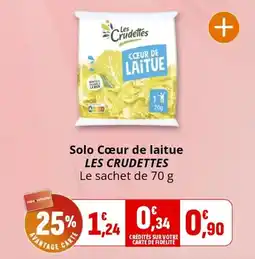 Coccimarket Solo cœur de laitue les crudettes offre