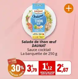 Coccimarket Salade de thon œuf daunat offre