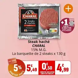 Coccimarket Steak haché charal offre