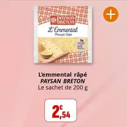 Coccimarket L'emmental râpé paysan breton offre