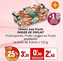 Coccimarket Yaourt aux fruits panier de yoplait offre