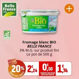 Coccimarket Fromage blanc bio belle france offre