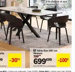 Conforama Table fixe offre