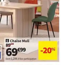 Conforama Chaise Muli offre