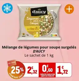 Coccimarket Mélange de légumes pour soupe surgelés d'aucy offre
