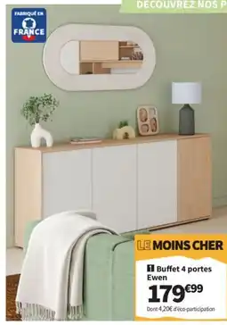 Conforama Buffet 4 portes Ewen offre