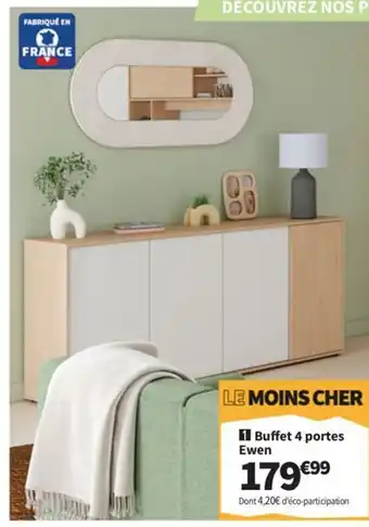 Conforama Buffet 4 portes Ewen offre