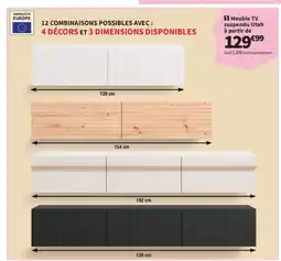 Conforama Meuble TV suspendu Utah offre