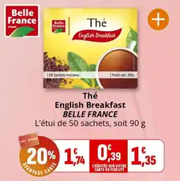 Coccimarket Thé english breakfast belle france offre